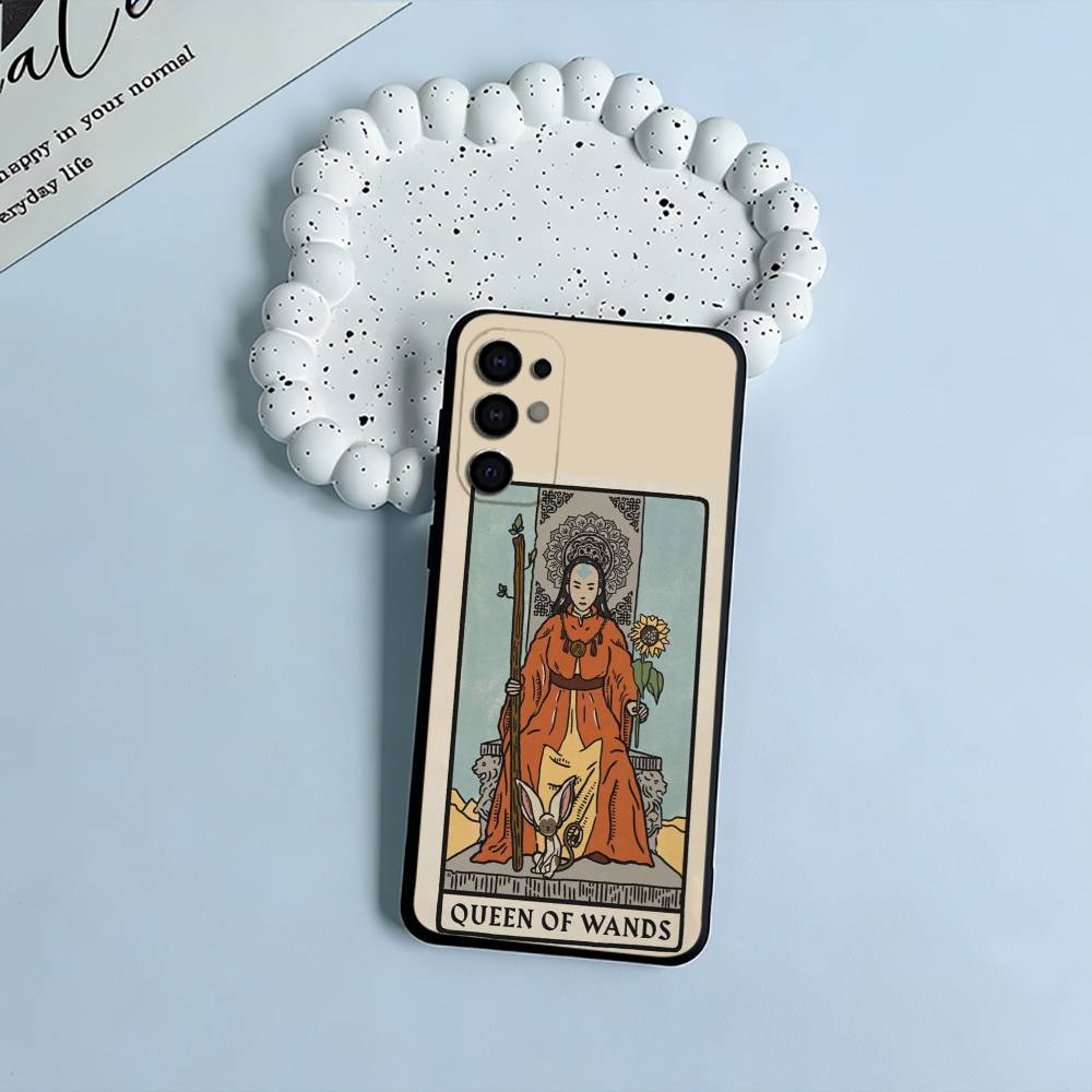 Avatar Tarot Black Soft Silicone Phone Case for Samsung S25, S24, S21, S22, S23, S30, Ultra, S20, Plus, FE, Lite