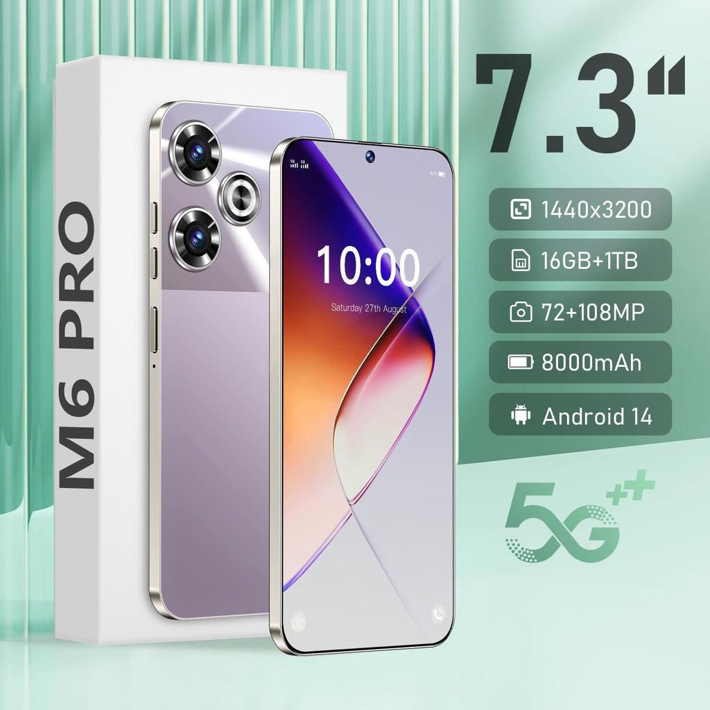 M6 PRO 7.3" Android All-in-One Smartphone with 16+1TB Storage