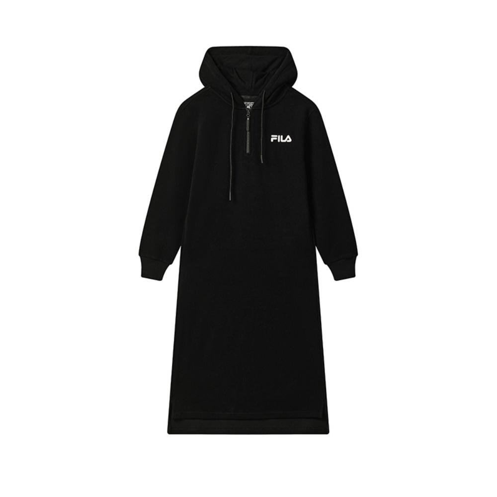 

Fila Оригинальное Темное Минималистичное Модное Стильное Длинное Свободное Платье с Капюшоном Женские платья F51W539303FBK S
