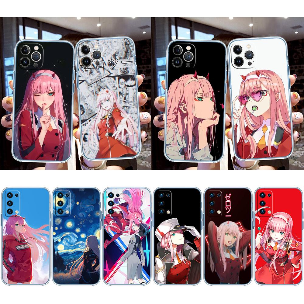 UP50 Zero Two Transparent Phone Case for Motorola Moto G7 G8 G9 G84 G85 G73 G24 G15 Z2 Play Power Plus