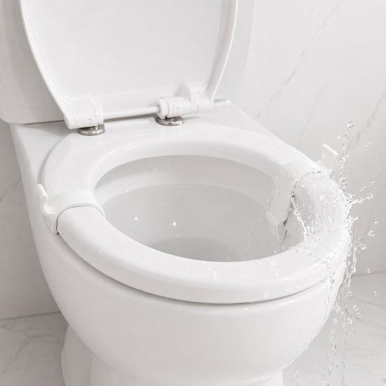 DYS Toilet Seat Stabilizers, Fixing Buckle, Non Slip Clip for Wobbly Loose Seats, Bathroom Accessory