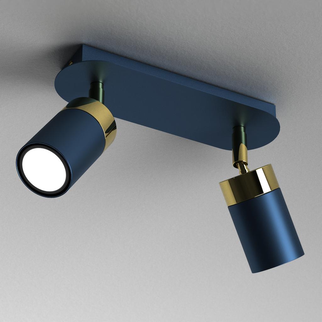 Joker Navy Blue/Gold 2Xgu10 Ceiling Lamp