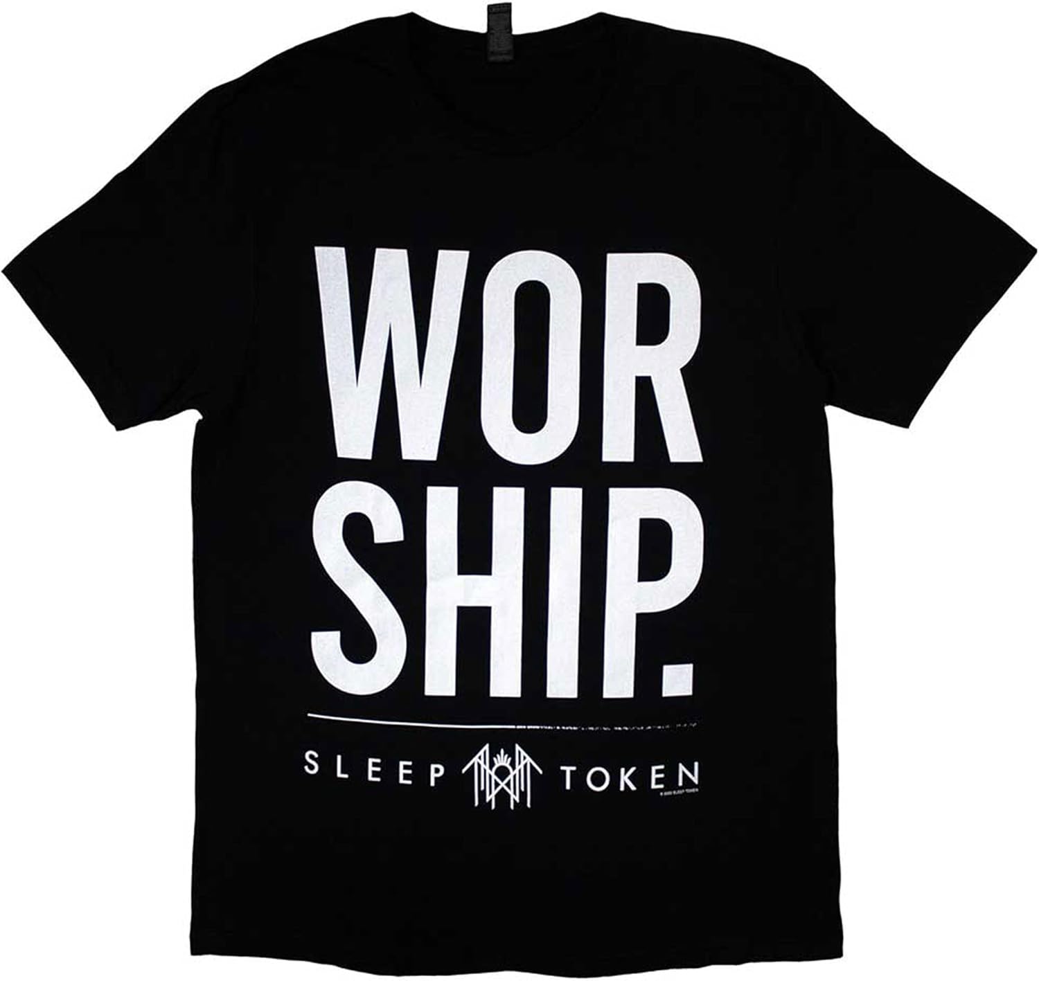 Men s Sleep Token Worship Back Print) Slim Fit T-Shirt Black XXXXL