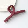 Korean Style Silicone Shark Clip Cross Solid Color Shark Clip Straight Line Shaped Hair Claw  Gifts