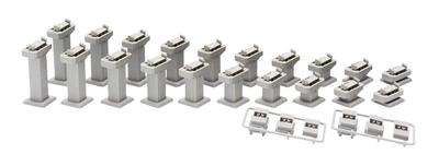 TOMIX Spur N PC-Hangpfeiler 10 Stück 2 Sets 3234 Eisenbahnmodellbedarf P1-P10