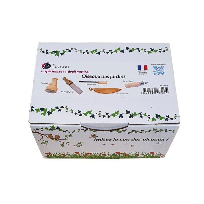 Coffret 5 appeaux - Oiseaux des jardins