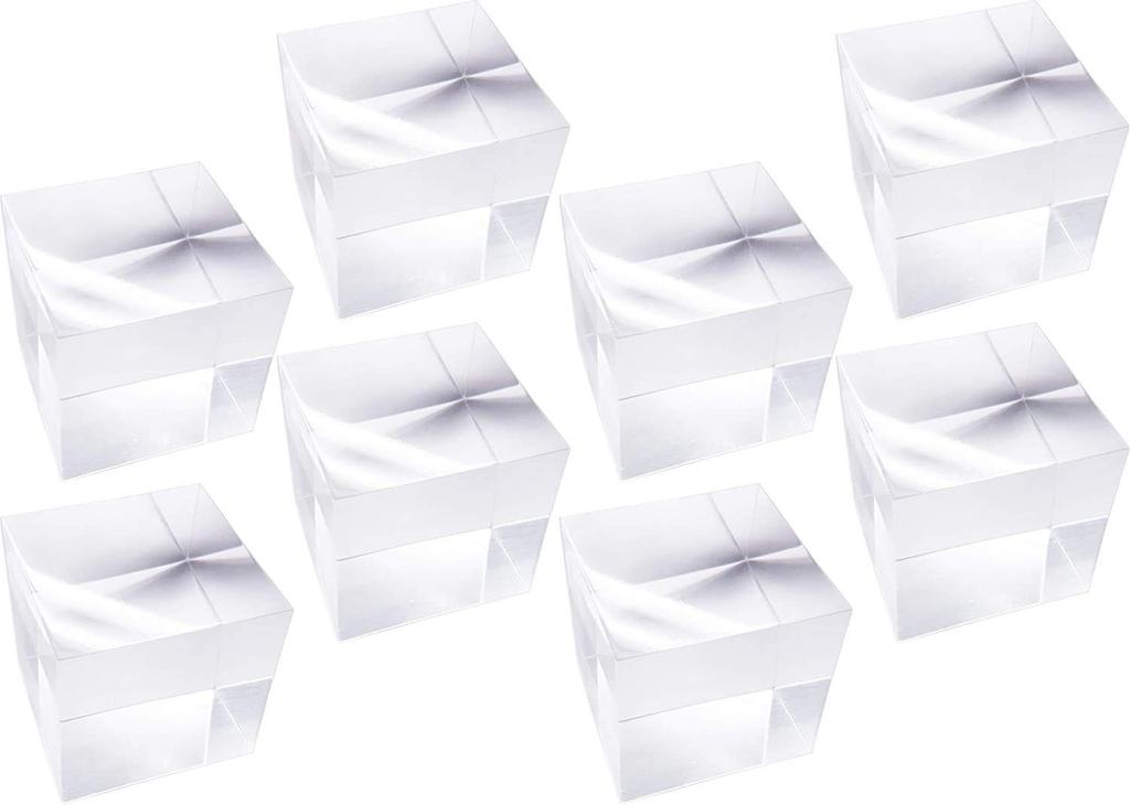 Audiophile Acrylic Cubes, 5cm Cubes, Clear Acrylic Blocks, 8 Pieces