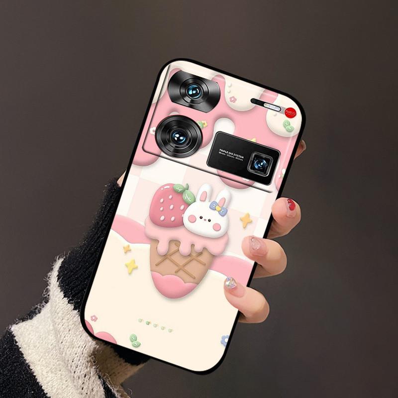 For nubia Z60 Ultra Cover Flower TPU Silicon Back Soft Case Funda For ZTE nubia Z60 Ultra Bumper Coque Z60Ultra Z 60 Ultra