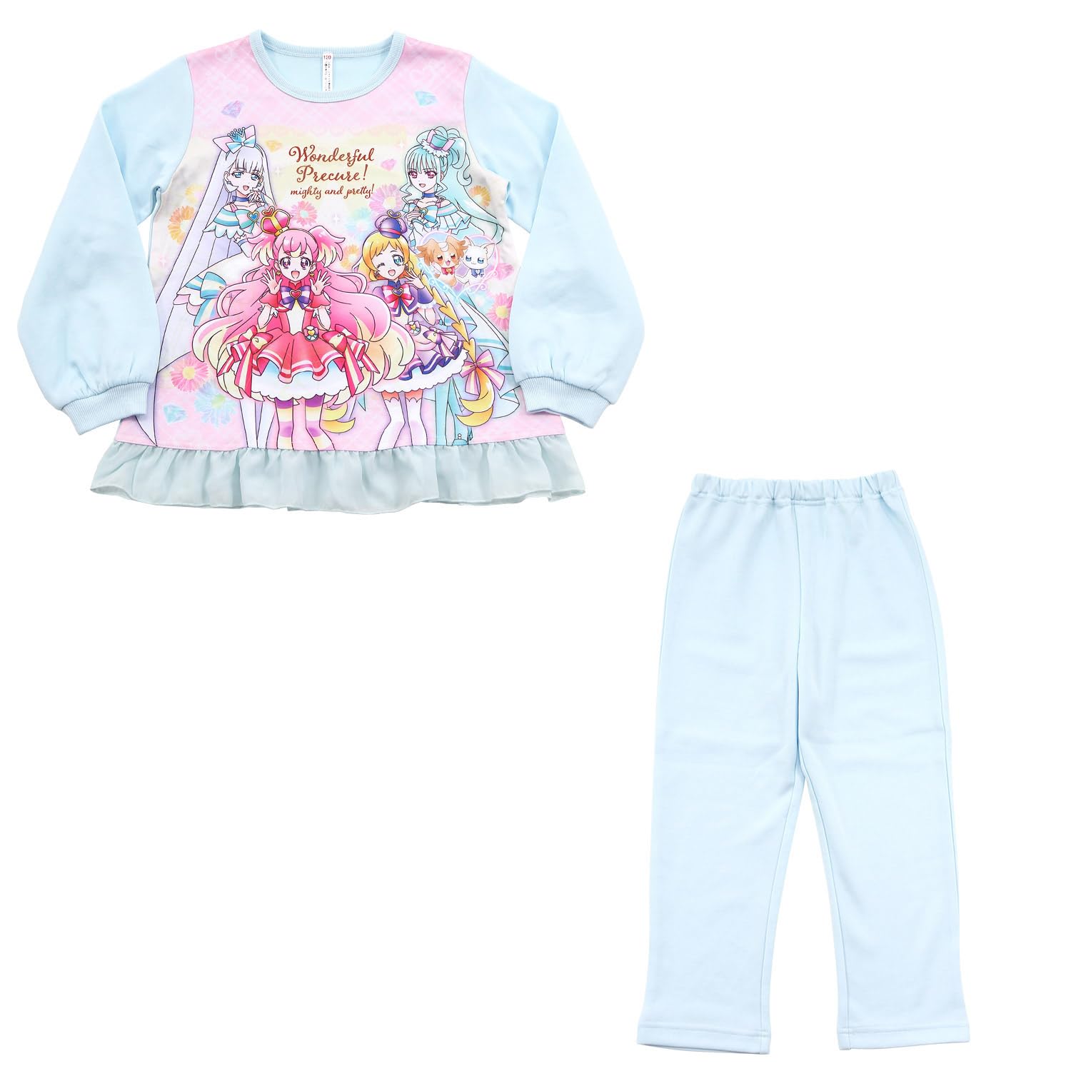 

Замечательный узор PreCure Luminous Cardboard Knit 571 [Bandai] Пижама для девочек, A,