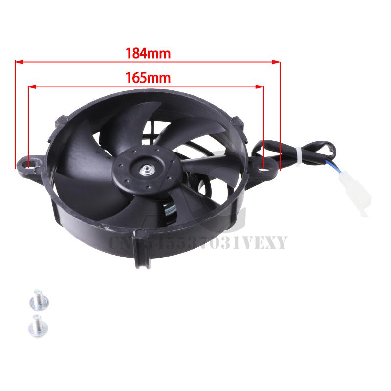 ATV Water Cooled Engine Cooler Radiator Cooling + Fan For 150cc 250cc PIT Quad Buggy Dune Motocross Accessories