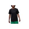 Jordan Logo Print Vintage Cool Letter Crew Neck Short Sleeve T-Shirt Men T-Shirts Black DX9580010