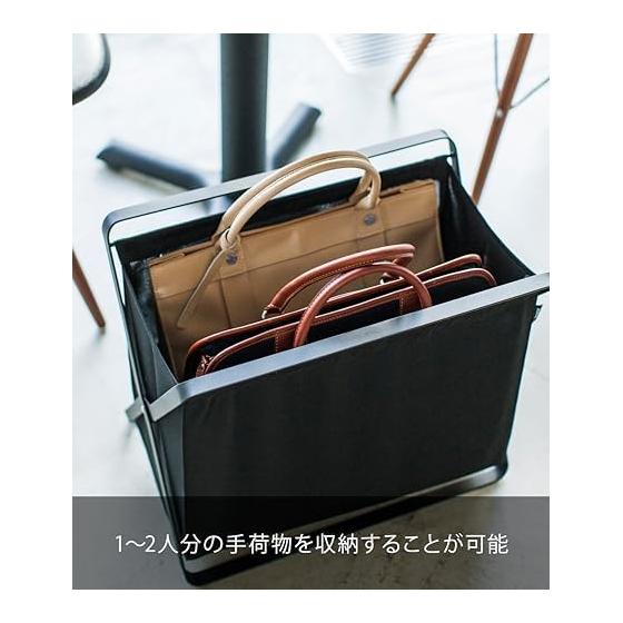 Yamazaki Jitsugyo (Yamazaki) Baggage Storage Box Black Approx. W46 x D29 x H40cm (when used) Tower Folding Luggage Storage 3545