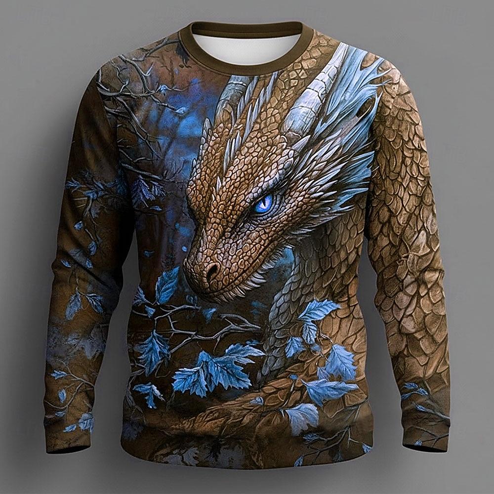 Men's Animal Funny T Shirt Short Sleeve T Shirt 3D Print Crew Neck Shirt Exaggerated Designer Party Holiday