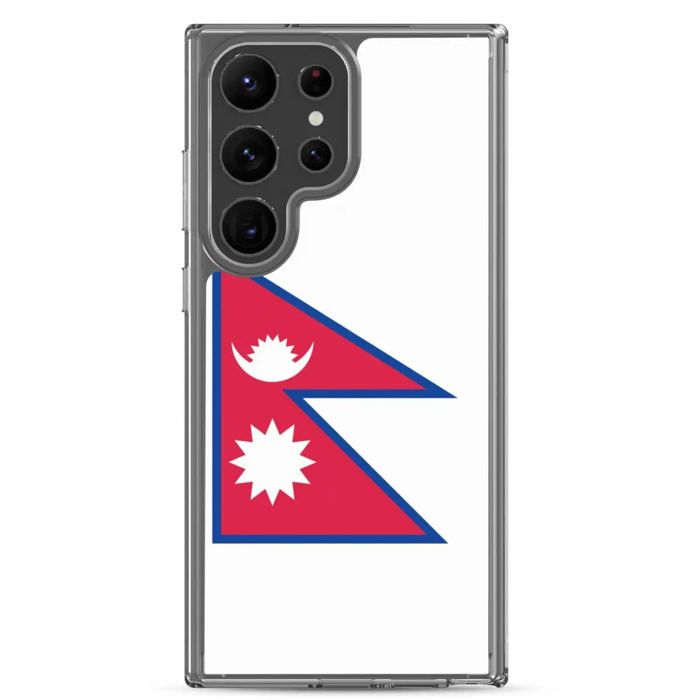 Coque Téléphone Drapeau du Népal Samsung Galaxy S24 Ultra