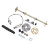 Go Kart Rear Live Axle Assembly Kit 32in Rear Drive Axle Pillow Block 428 37T Sprocket 7.5in Brake Disc Chain Set for