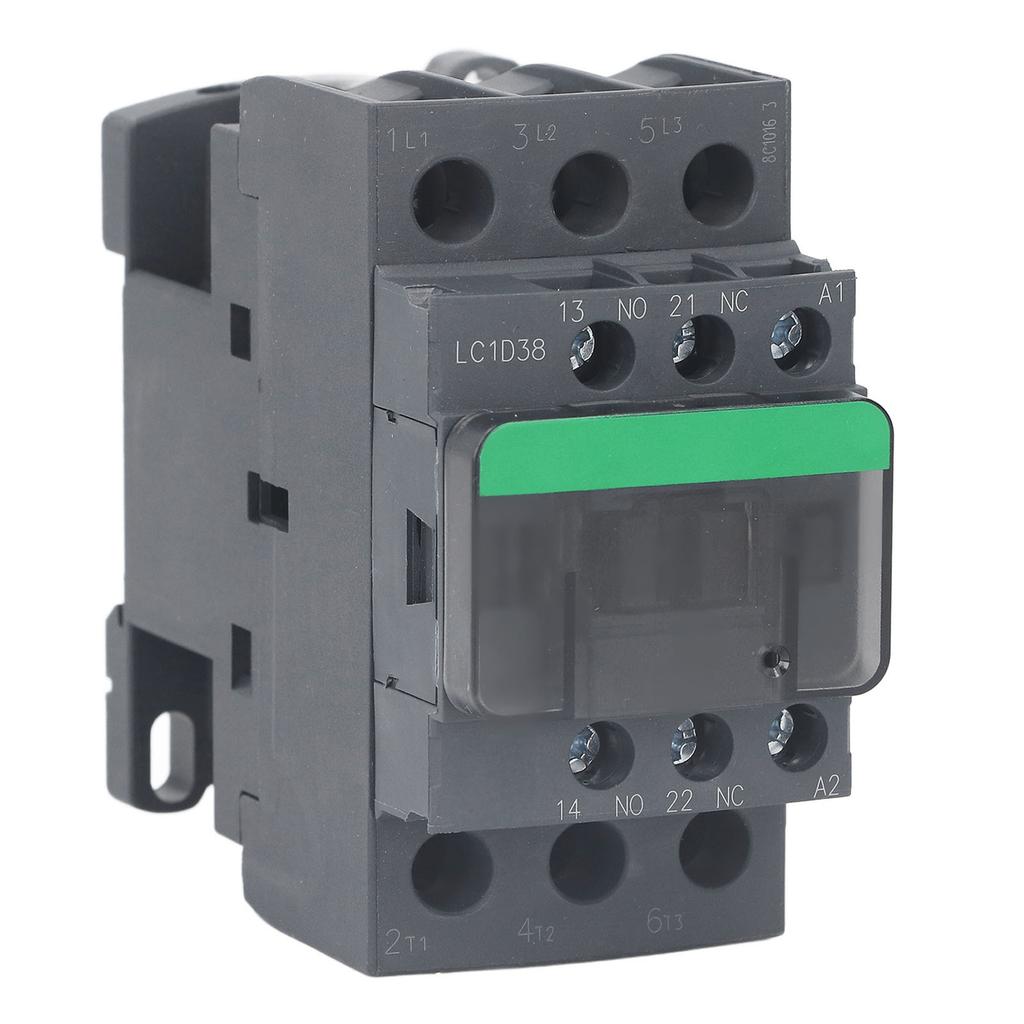 AC Contactor 38A 1 NO 1 NC Strong Conductivity High Voltage Electric Contactor for Industrial Control 380V AC220V Coil