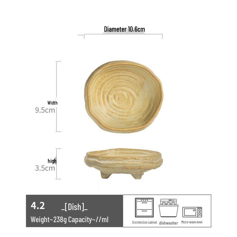 Chaxi Four-Legged Ceramic Dipping Dish