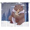 Curtain Cartoon Animal 3D Digital Printing Blackout Curtain Punching