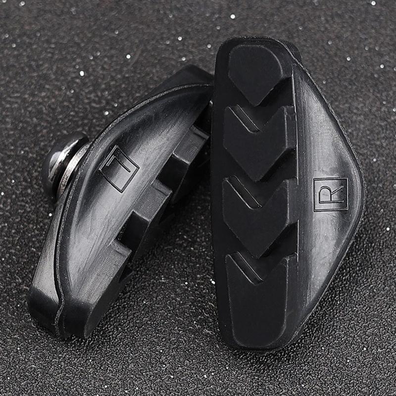 1 Pair Premium Bike Brake Pads Mountain and Road Bicycle V-Brake Pads Bike Rubber Brake Blocks Easy Installation