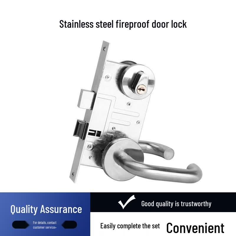 TengZhi Universal Stainless Steel Fire Door Lock Set