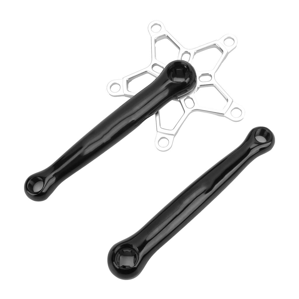 MEIJUN Mountain Bike Crankset 170 mm 130 BCD MTB Crankset Left Right Crank Arms SetSilver