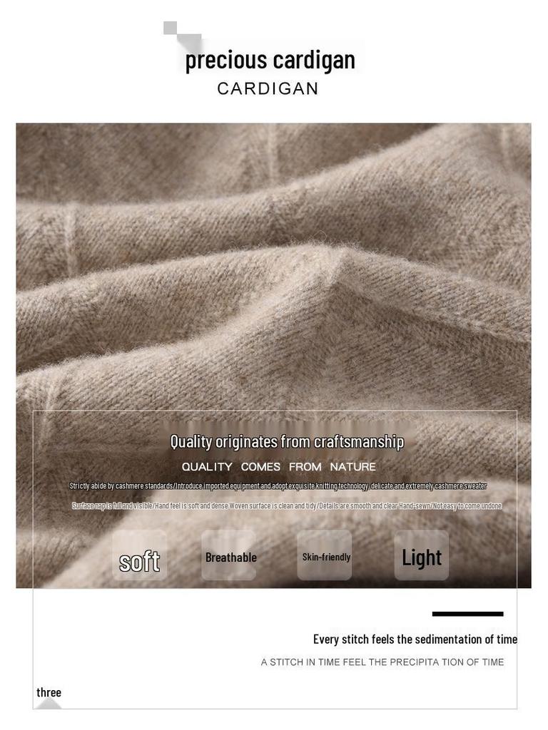 Men's Cashmere Sweater - Autumn/Winter Collection: Round Neck, Loose Fit, Solid Color, Business Casual Knitted Pullover