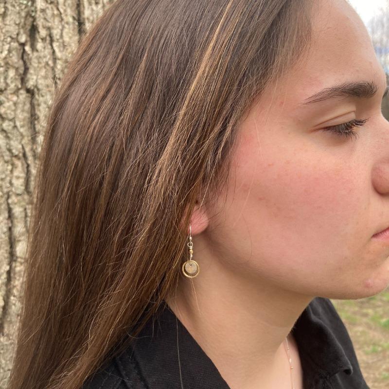 New Vintage Hollow Round Dangle Earrings For Women Girls  Fashion Gold  Color Metal Earring Wedding Party Jewelry Gift