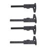 10Pcs 80mm Black Eyebrow Tattoo Measuring Ruler Disposable Microblading Positioning Brow Vernier