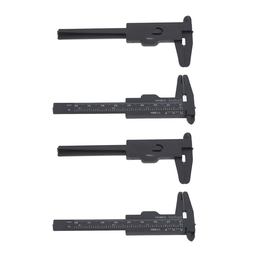 10Pcs 80mm Black Eyebrow Tattoo Measuring Ruler Disposable Microblading Positioning Brow Vernier