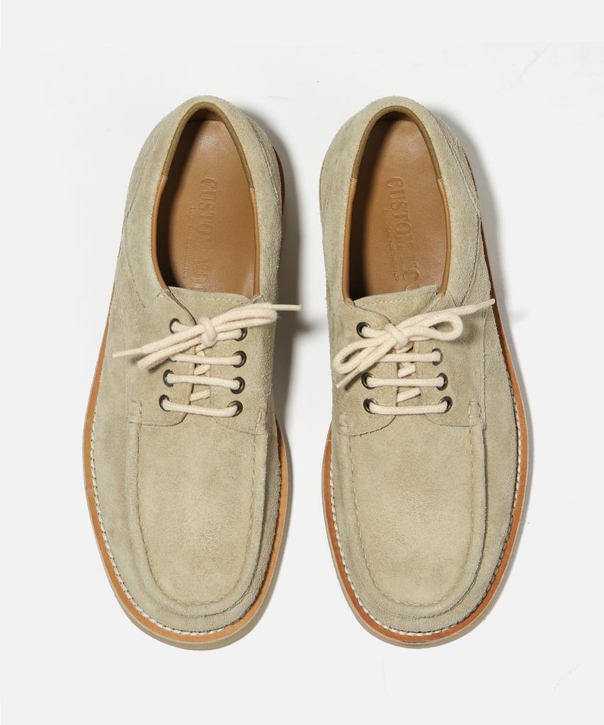 Custommood Riyadh Suede Derby Shoes (Send Beige)