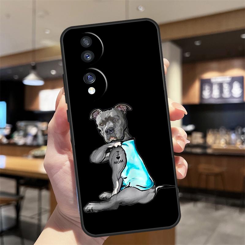 

Pitbull Dog Case For Honor Magic 7 5 6 8 Lite Honor 400 200 Pro 50 70 90 X8c X9a X9b X9c X9d Win RT Cover Honor 90 Lite