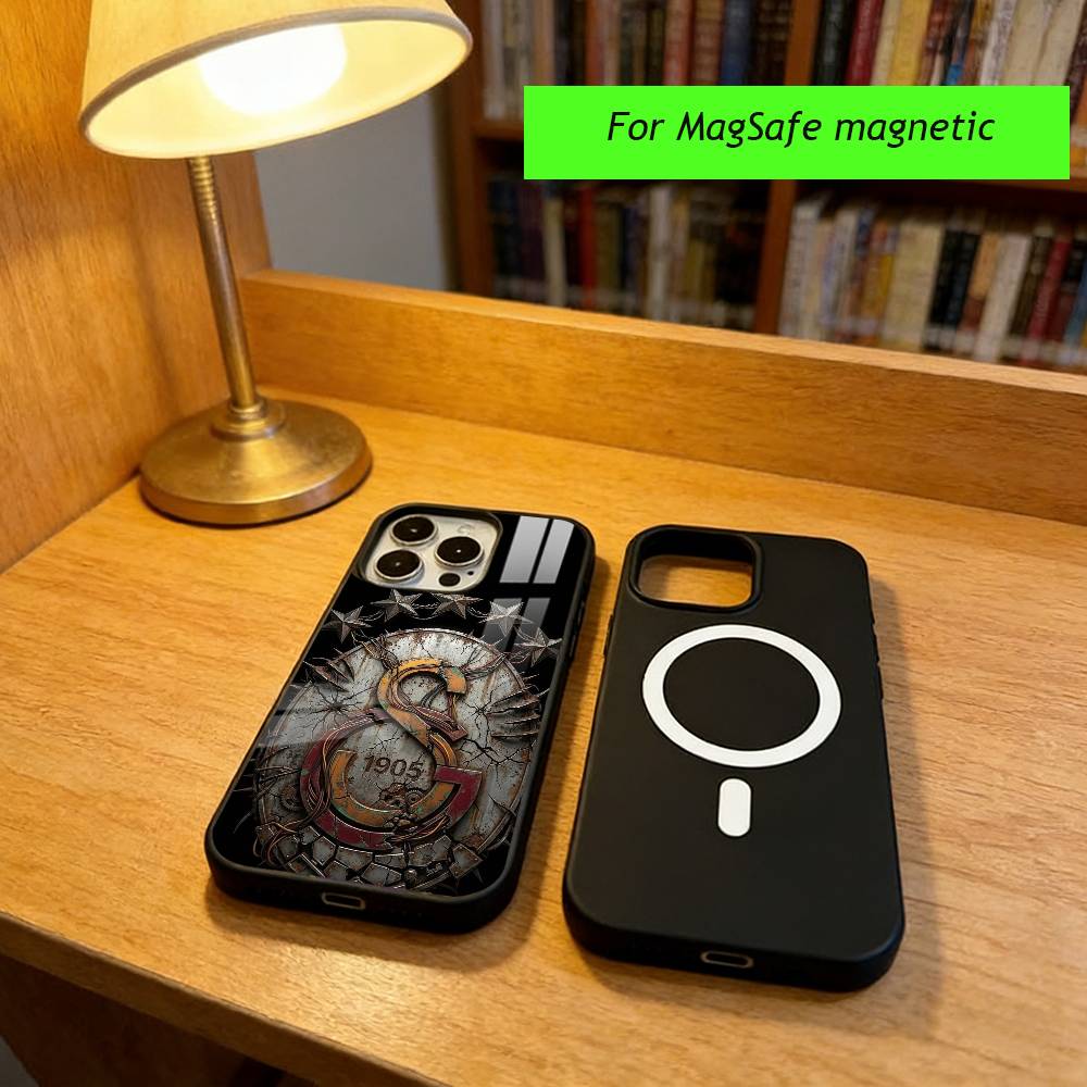 Чехол для телефона G-Galatasaray SK 1905 Edition для iPhone17,16,15,14,13,12,11 Plus,Pro Магнитный с беспроводной зарядкой Magsafe iPhone16PRO