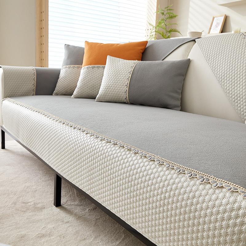Waterproof Sofa Cushion Pet Urine-Proof Four Seasons Universal Fabric Simple Non-Slip Seat Cushion Nordic Summer Sofa Cover