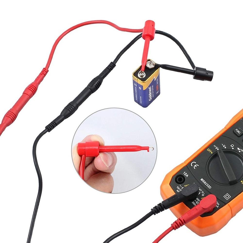 Multifunctional Digital Multimeter Probes with Gold Plated Brass Tips and Nickel Plated Iron for High Voltage Safety