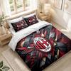 Bedding Set 1 Duvet Cover 2 Pillowcases AC Milan Print Bedroom Home Decoration
