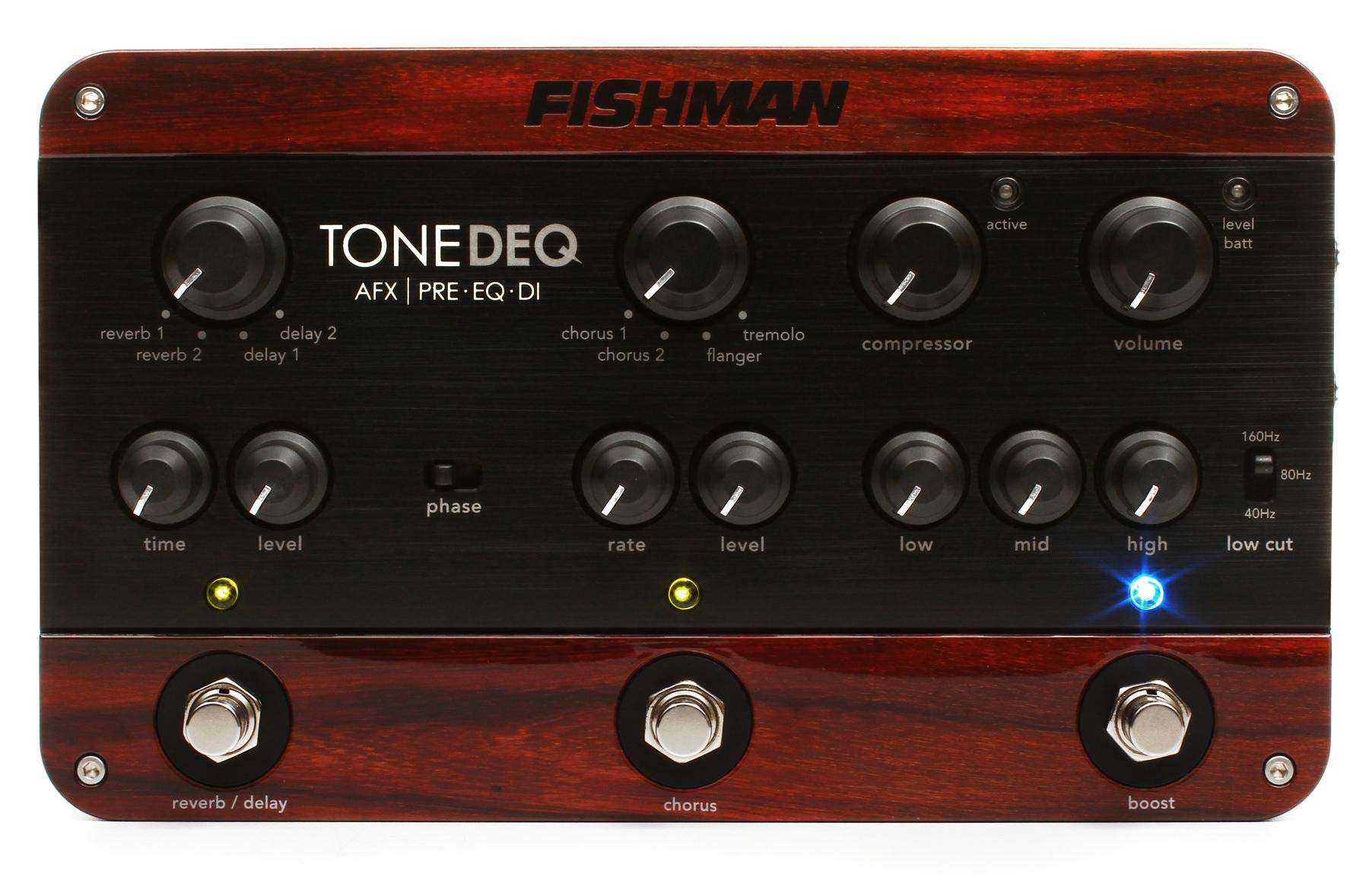 

FISHMAN FX ToneDEQ AFX Preamp, EQ and DI with Dual Effects