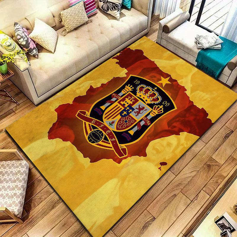 Spain National Football Team Carpet Rug for Living Room Bedroom Home Sofa Decoration,Kids play Non-slip Floor Mat