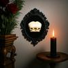 Gerahmter menschlicher Fötusschädel, Baby-Schädel-Kuriosität, Harz-Abguss-Replik, Fötus, Kuriositätenkabinett, 3D-Gotische Wandkunst - Kuriositäten