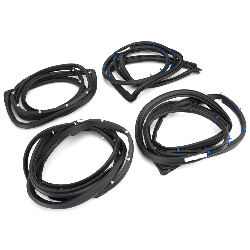 4Pcs Door Weatherstrip For Toyota Land Cruiser Fj80 Fzj80 Hzj81 Hdj80 1990-1998