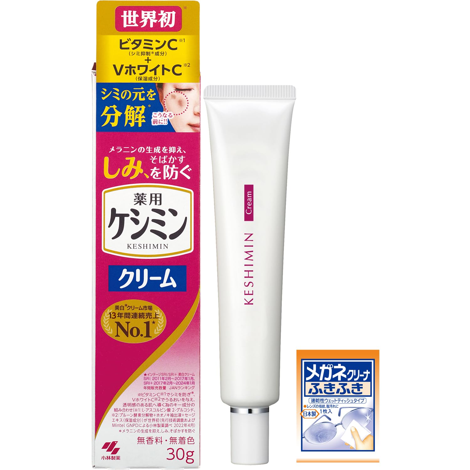 

Keshimin Cream J Stain Prevention Ingredient Penetrating Vitamin C 30g Cleaner 30g [квази-лекарство] (Очки включены) (х 1)