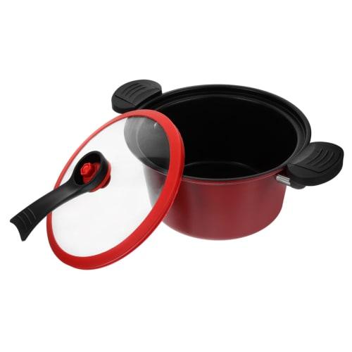 HOLIDYOYO Micro Pressure Cooker, Pressure Canner, Small Canning Pot, Stovetop Pressure Cooker, Stew Pot, Slow Cooker, Soup Pan, Low Pressure Cooker, E