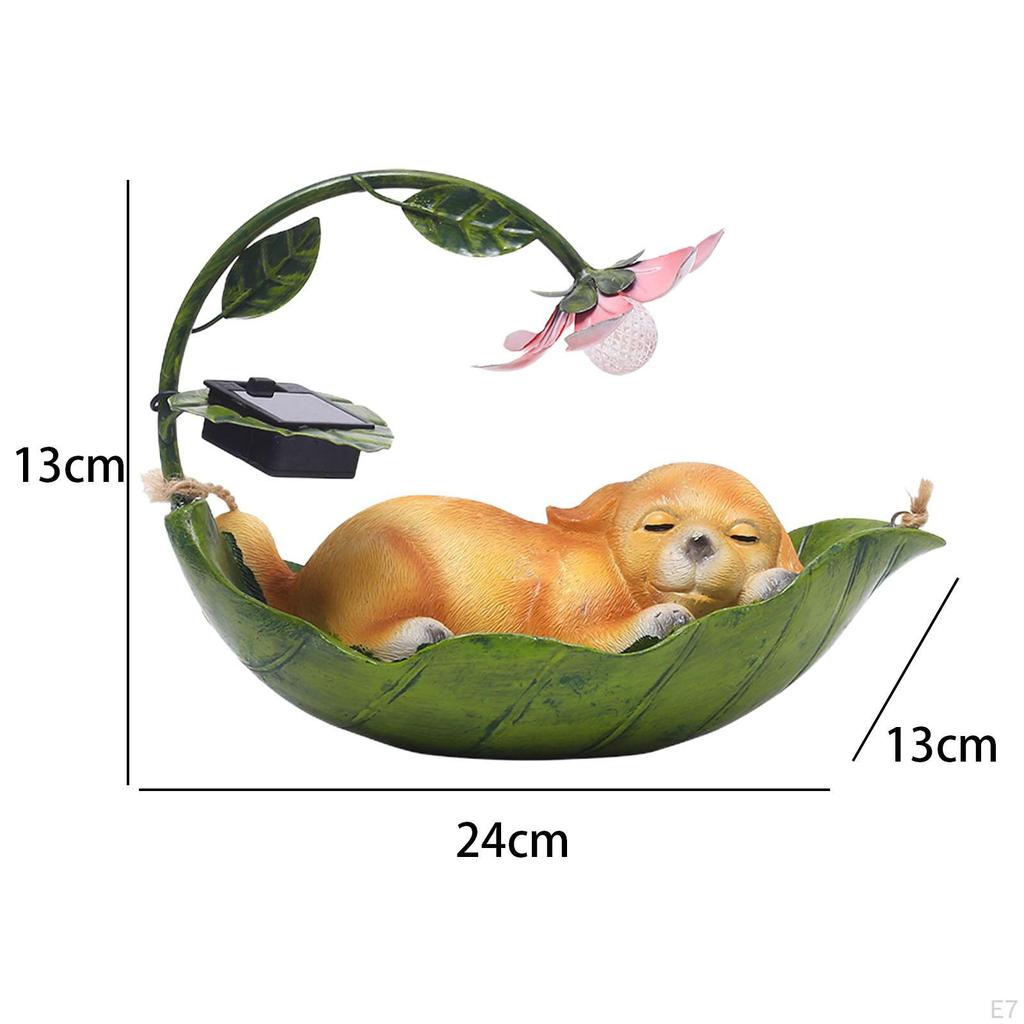 Zvířecí závěsné solární světlo dekorativní socha Umění zahradní lampa dekorace pro