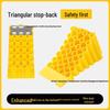 Portable Non-slip Triangle Wheel Chock - Rubber Car and Van Anti-roll Stopper