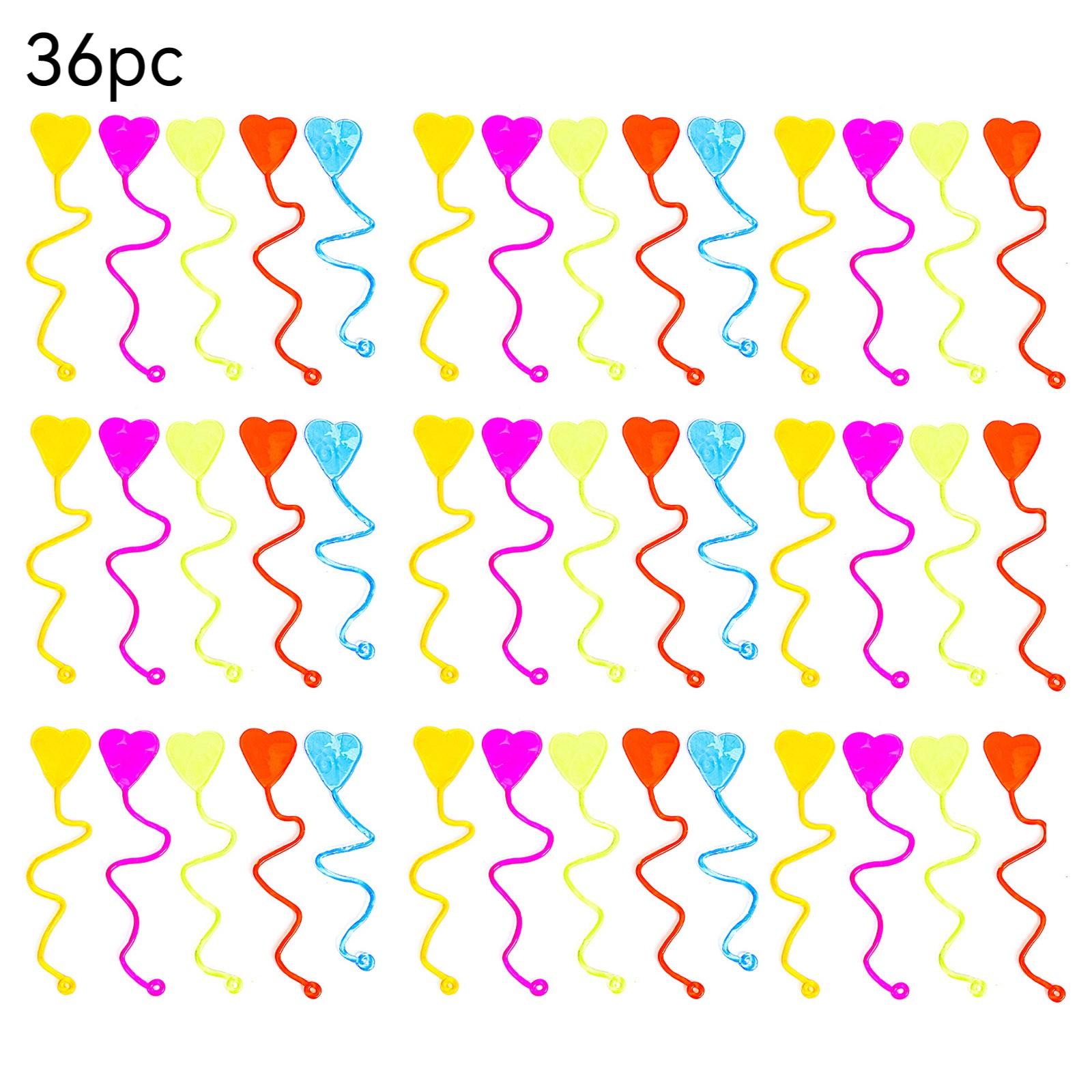 

36 игрушек-липучек в форме сердец, липкие эластичные игрушки One Size