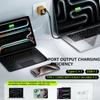 3 in 1 GaN Charger 80W Scalable Max Fast Charger with Type C Cable and 2 USB Ports, Retractable Phone Wall Plug for Phone Laptop