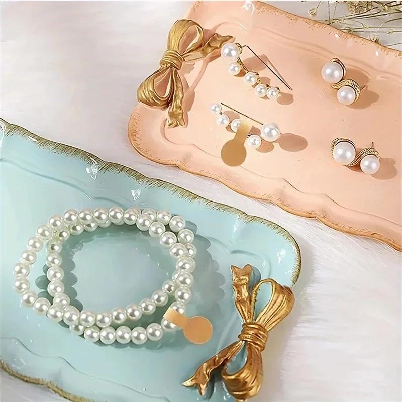 500Pcs/Roll Kraft Paper Jewelry Price Label Stickers DlY Tags Dumbbell Designs for Rings Necklaces Earrings Bracelets Marking