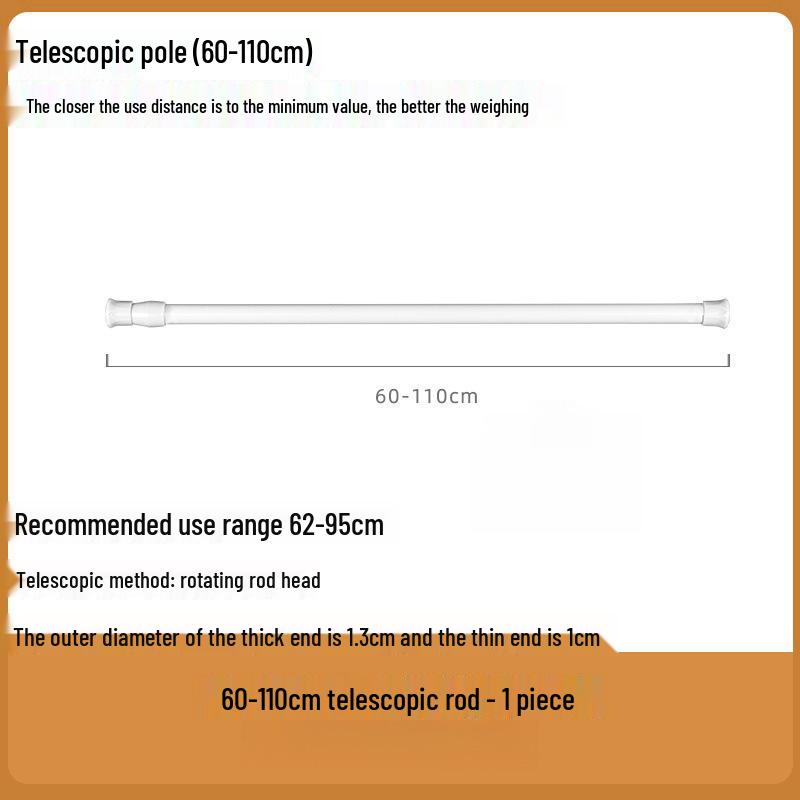 360° Rotating Transparent Wall-Mounted Retractable Hanging Rod Bracket