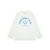 Trendy Korean Style Retro Letter Print Long Sleeve Cotton T-Shirt