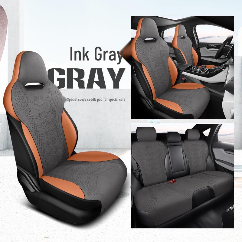 BYD Qin Plus Car Seat Cushion - All-Season Suede Breathable Cover