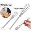 5/7 Inches Stainless Steel Balloon Wire Whisk Manual Egg Beater Mixer Kitchen Baking Utensil Milk Cream Butter Whisk Mixer